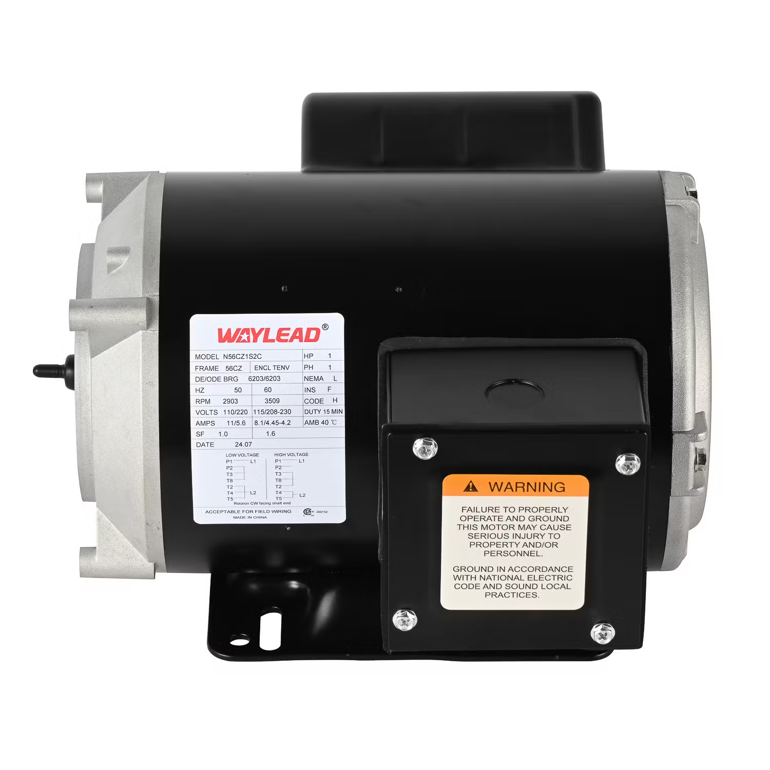 NEMA AC Hydraulic Pump Motor Cover CSA and UL