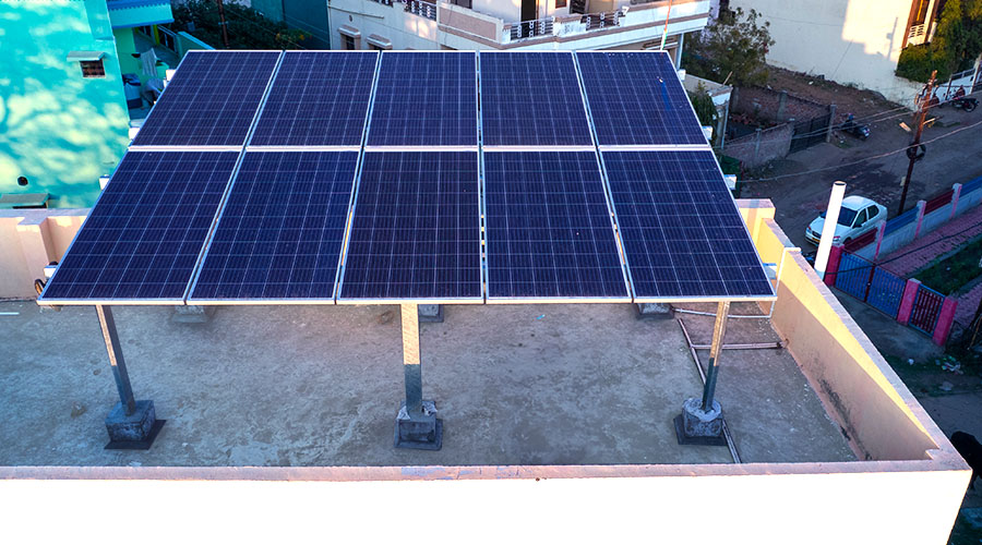 Flat Rooftop Mounting Structure